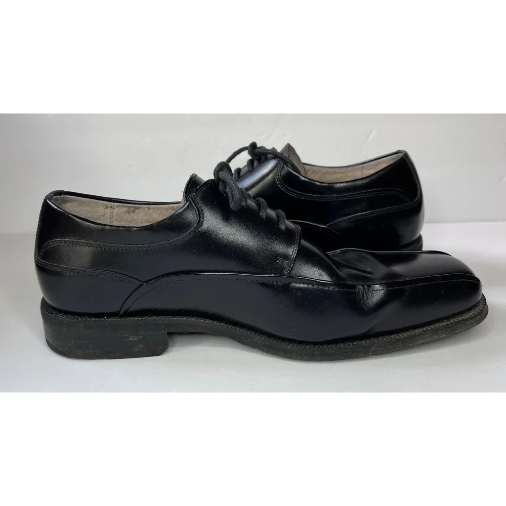Florsheim Comfortech Mens 8D Black Leather Bicycle Toe Oxford Shoes 11256-001
